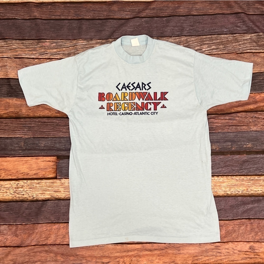 Single Stitch Vintage Caesars Casino Boardwalk New Jersey Tourism 80s Tshirt